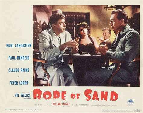 Rope of Sand!  A Tale of Deceit, Love, and Murderous Schemes with Burt Lancaster